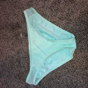 Never worn aqua blue bikini bottoms